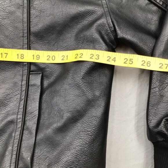 Princess Polly Black Goldsmith Faux LeatherBomber Jacket - Picture 7 of 10